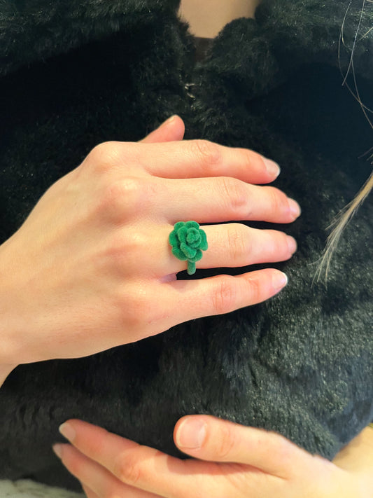 Anillo Felpa Flor