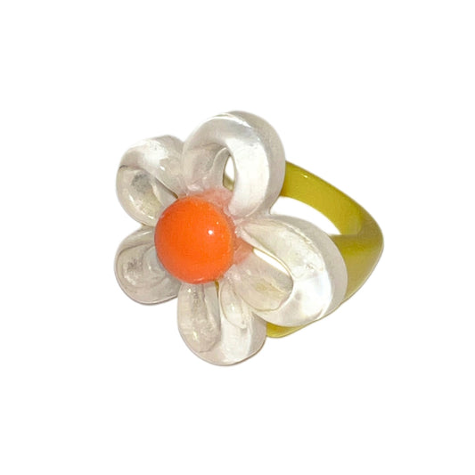 Anillo Flor vinilica
