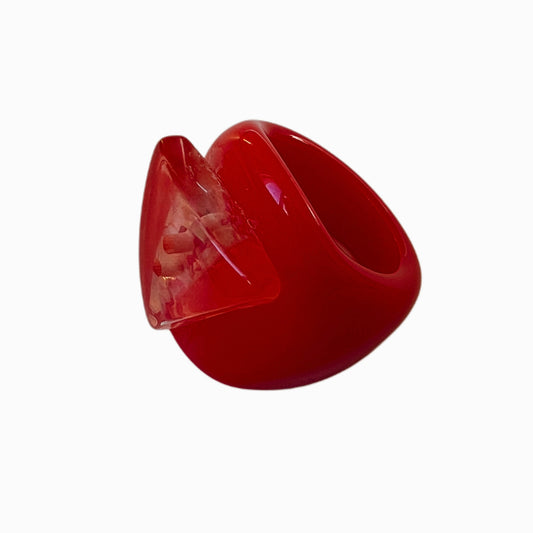 Anillo Botón Triángulo