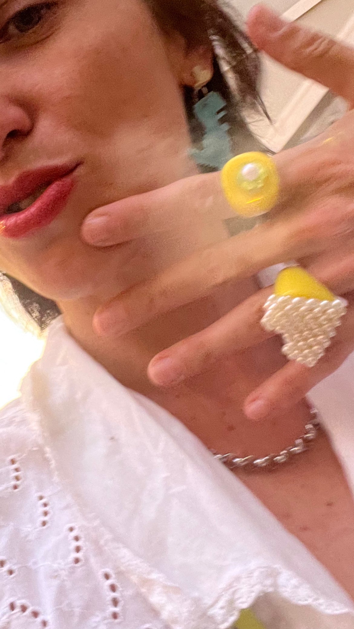 Anillo Corazón Perlado