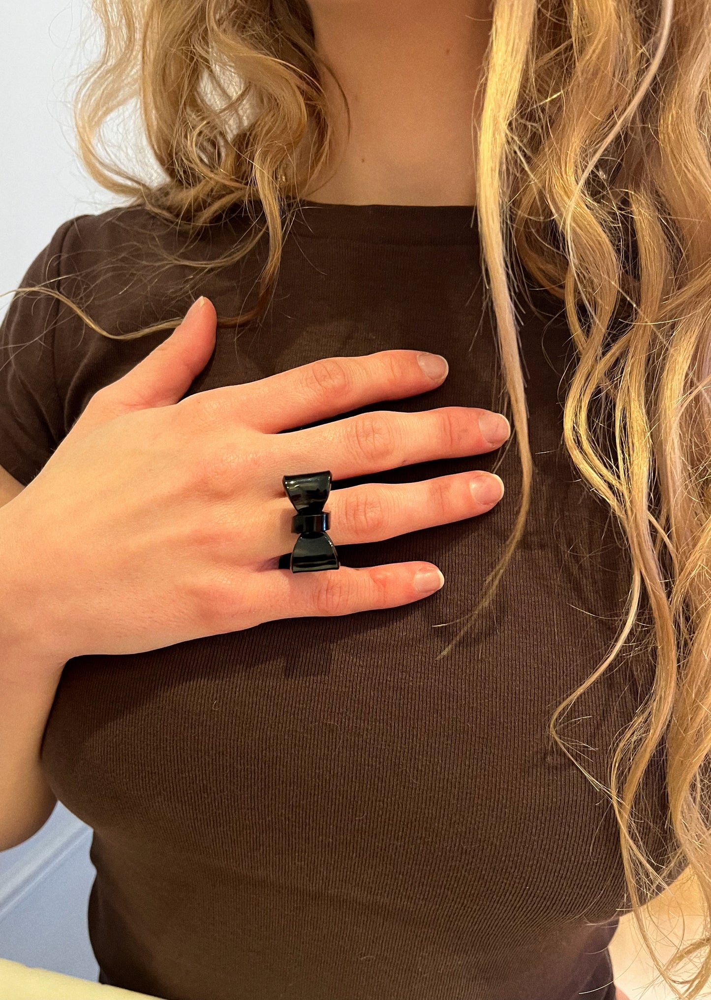 Anillo Acrílico Lazo