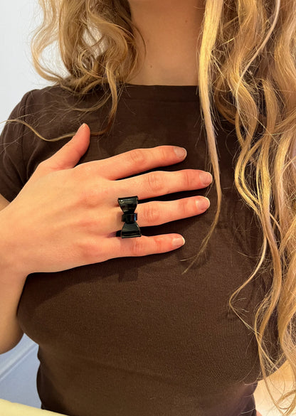 Anillo Acrílico Lazo