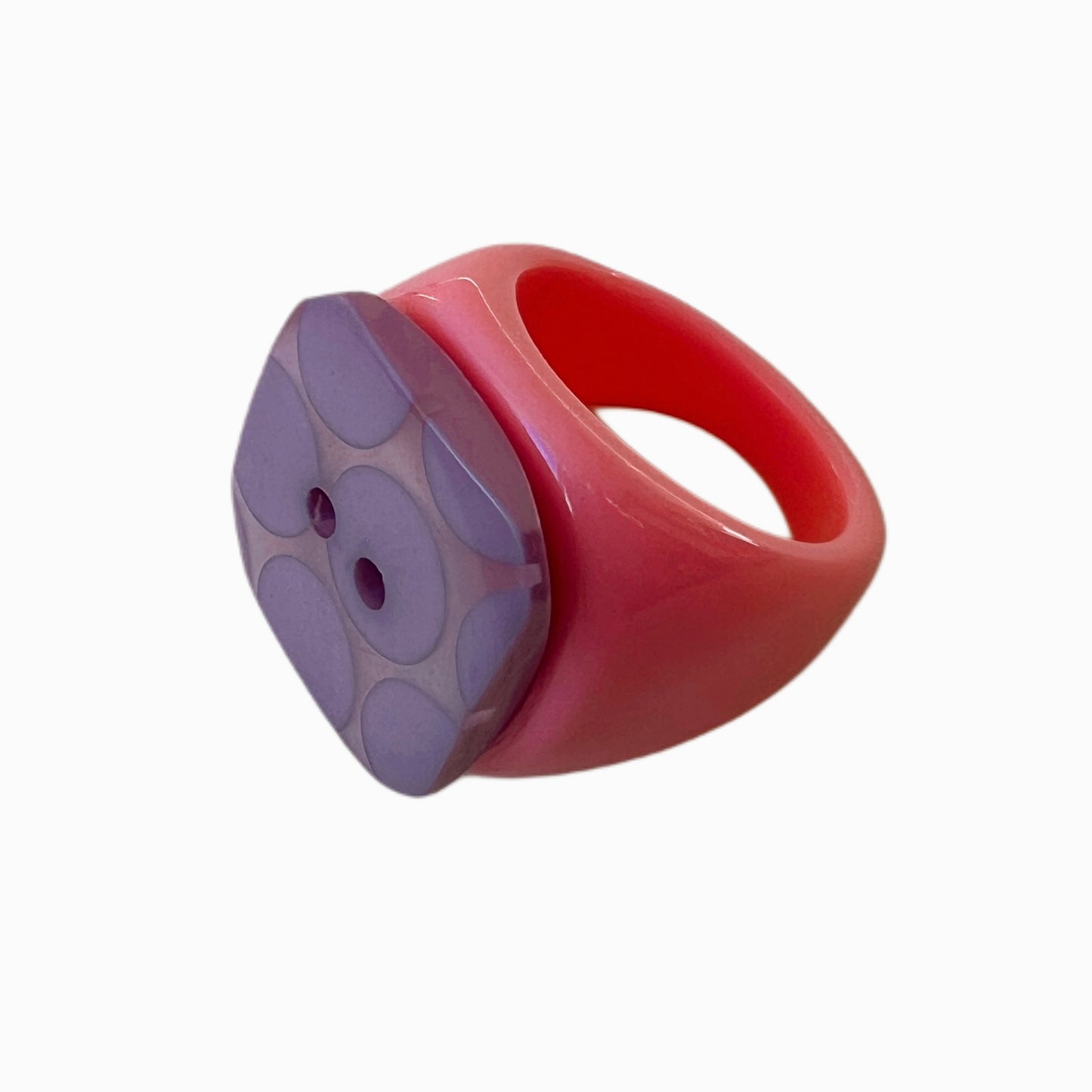 Anillo Botón Cuadrado