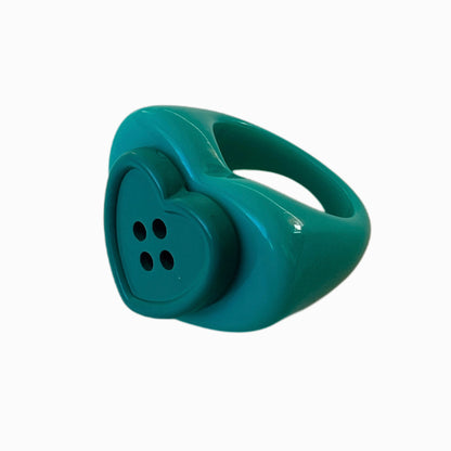 Anillo Corazón Botón Corazón