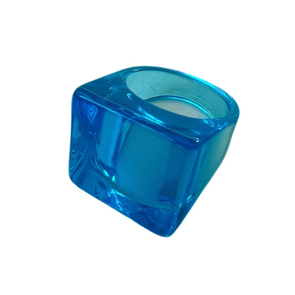 Anillo Cuadrado Transparente