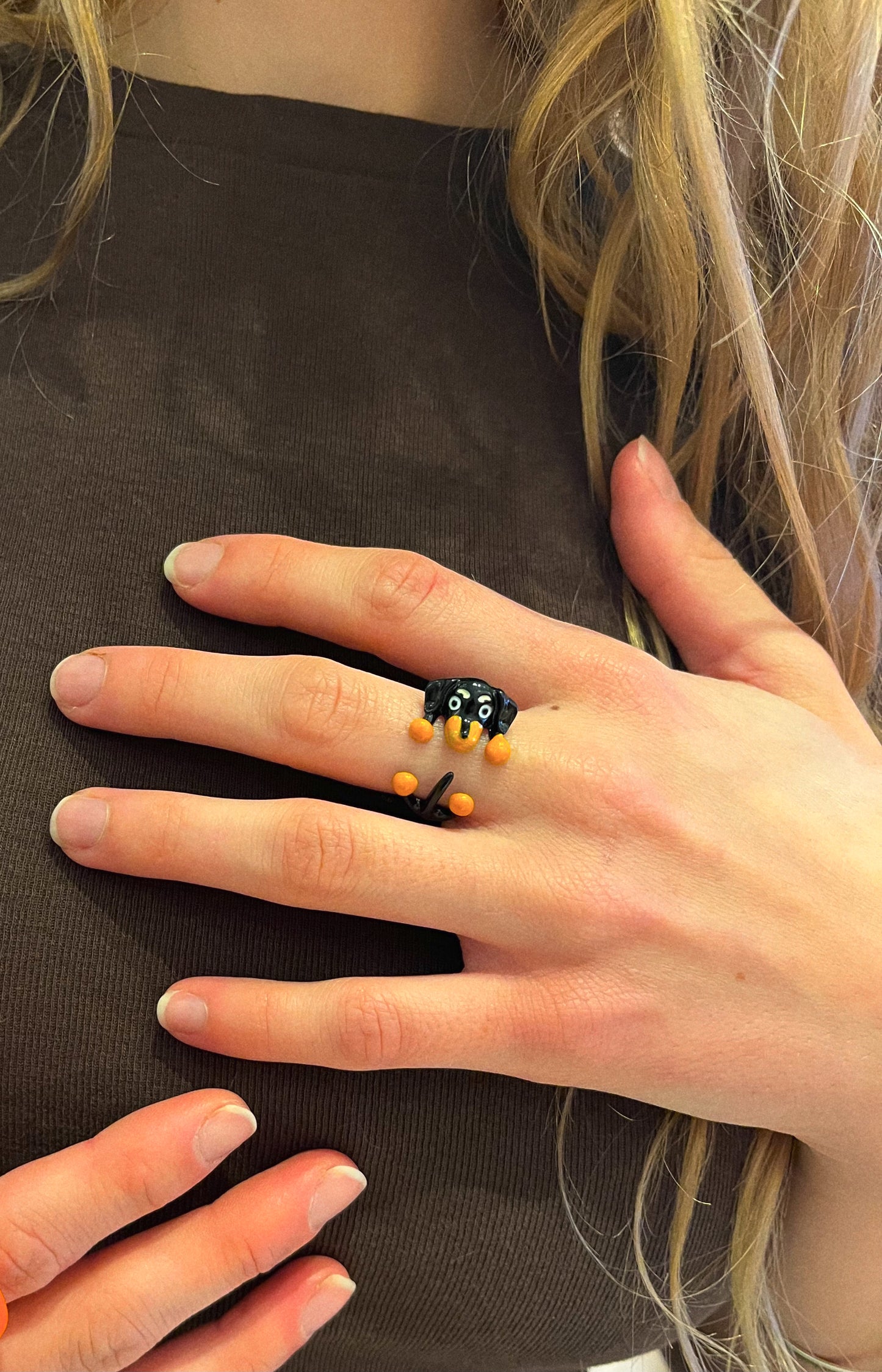 Anillo Perrito Abrazo