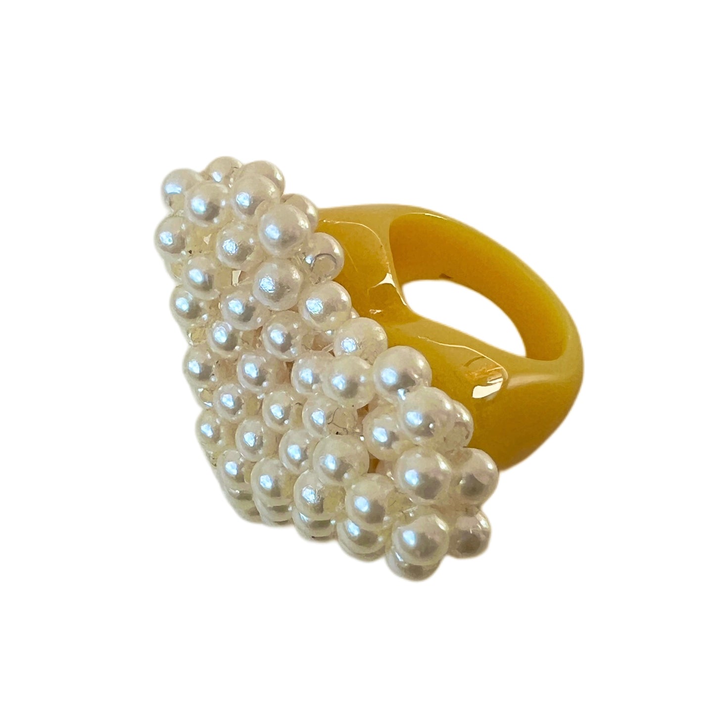 Anillo Corazón Perlado