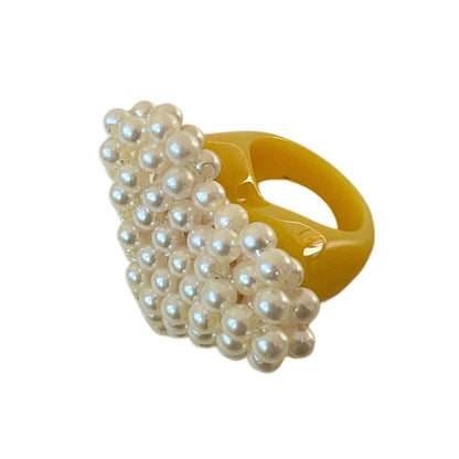 Anillo Corazón Perlado