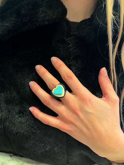 Anillo 3D Corazón