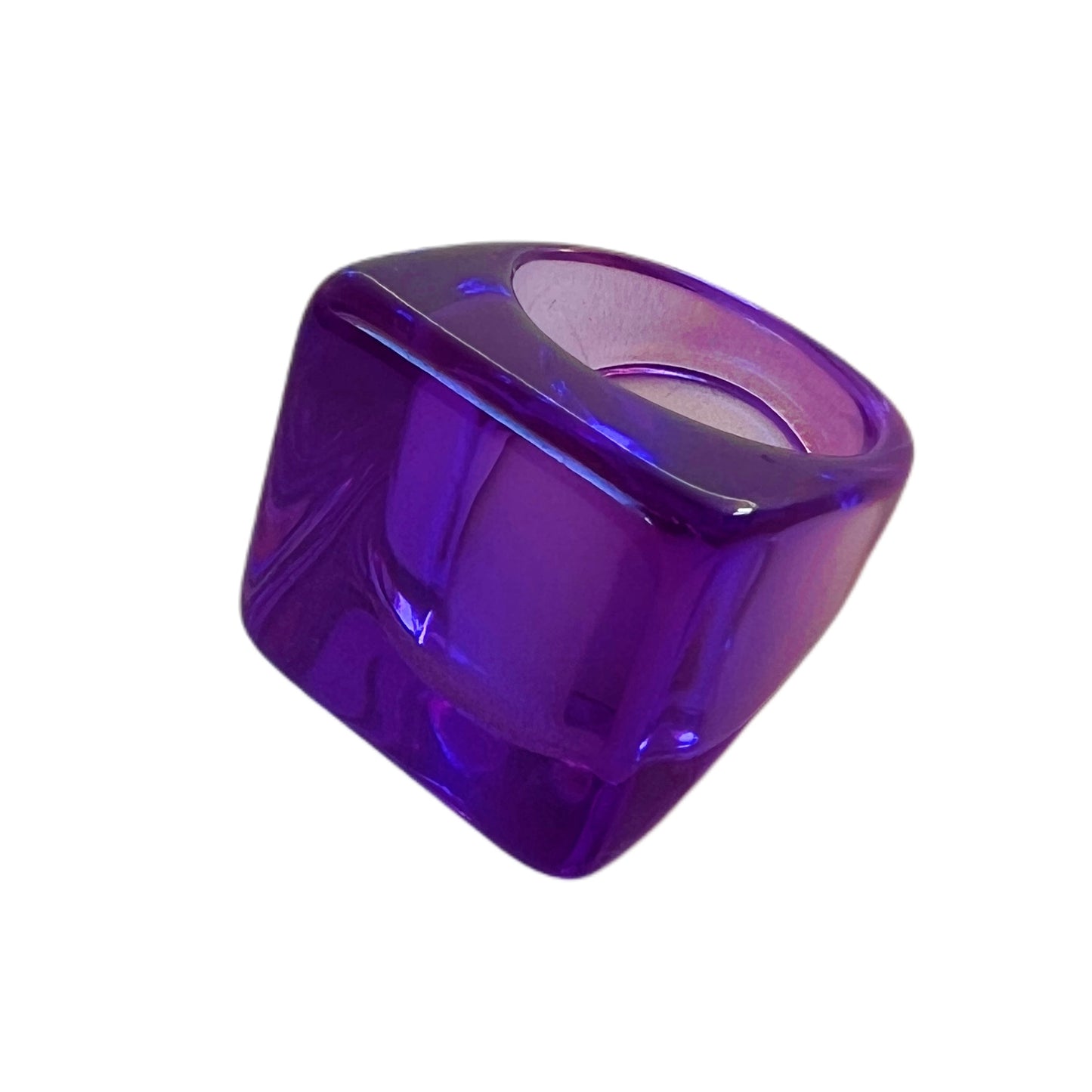 Anillo Cuadrado Transparente