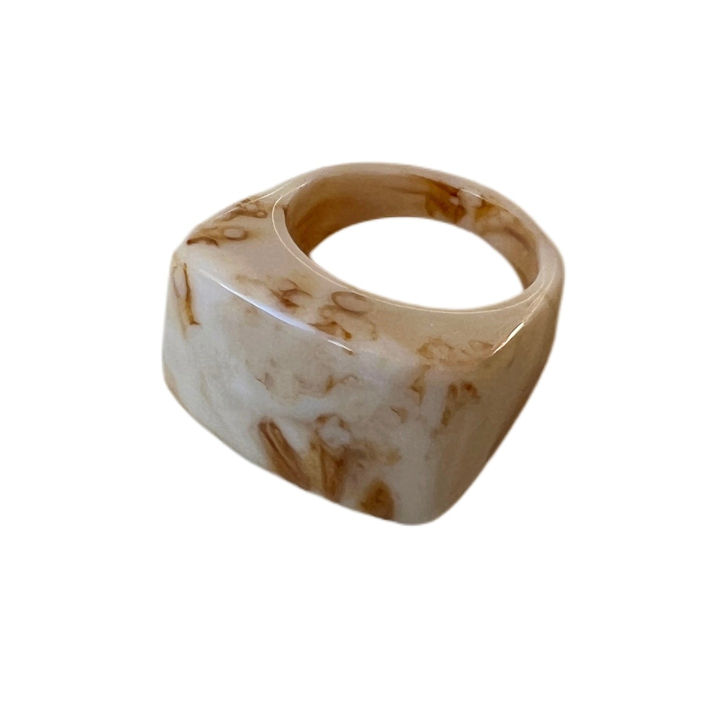 Anillo rectangular marble