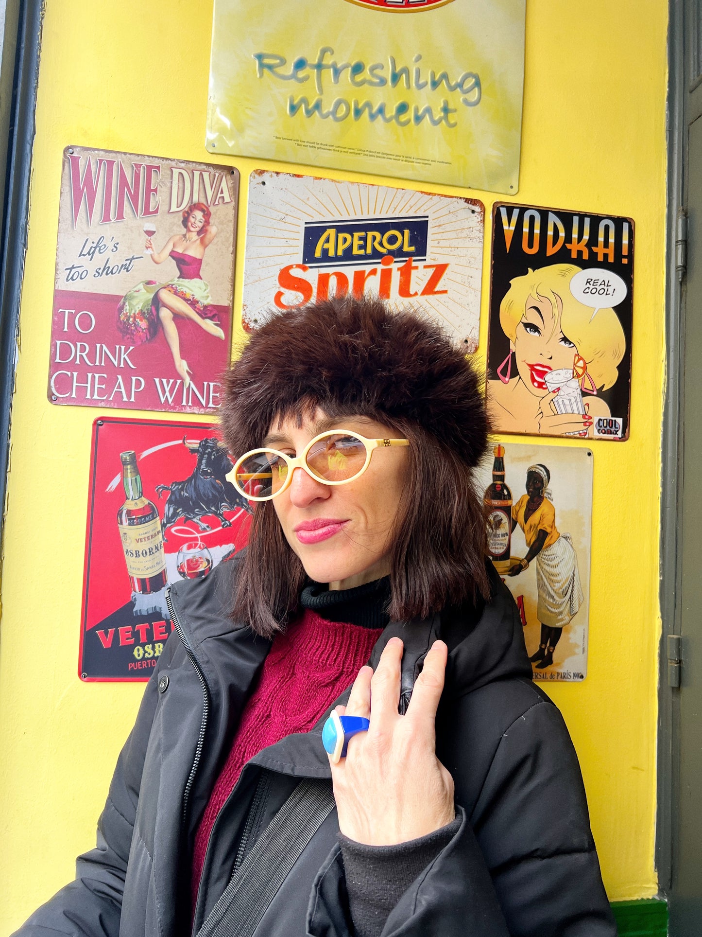 Gafas Crema Vintage